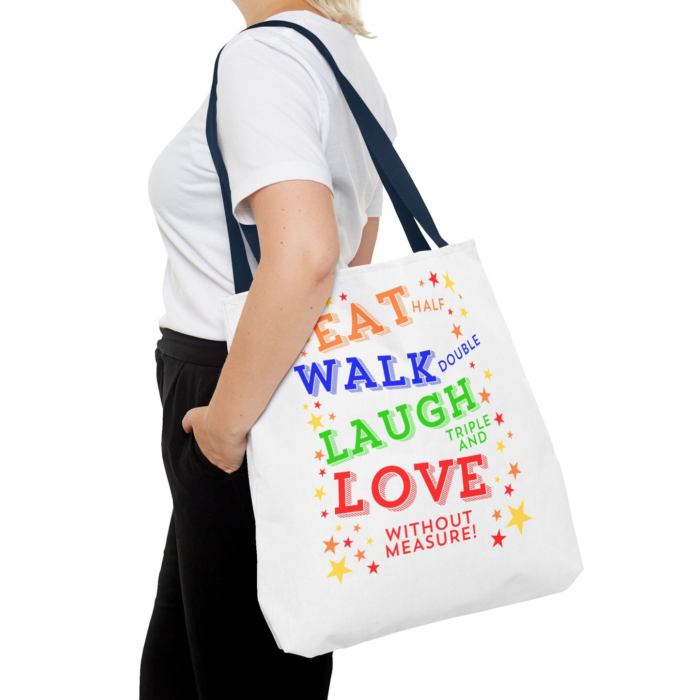 Eat Walk Laugh Love Tote Bag