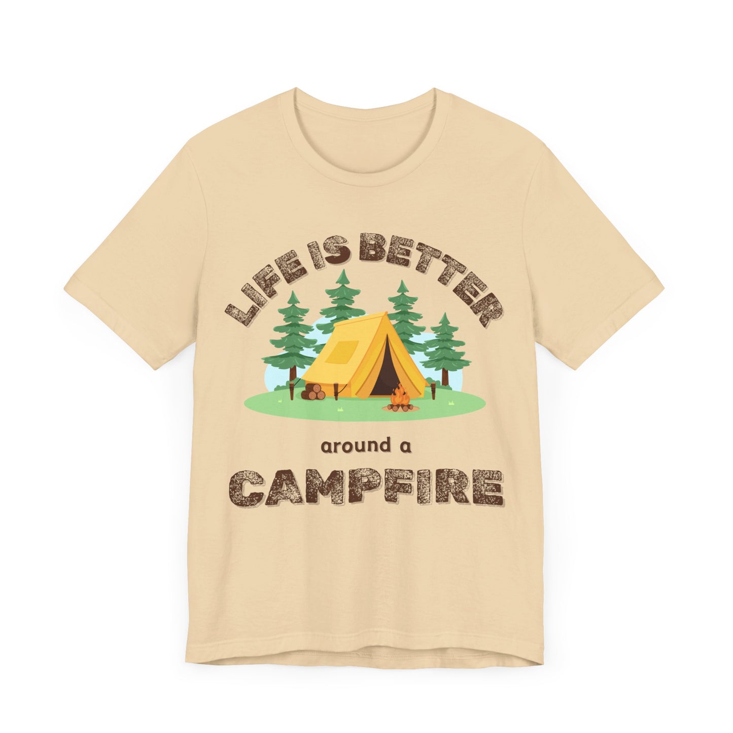 Life Is Better...Campfire Unisex Jersey Short Sleeve Tee