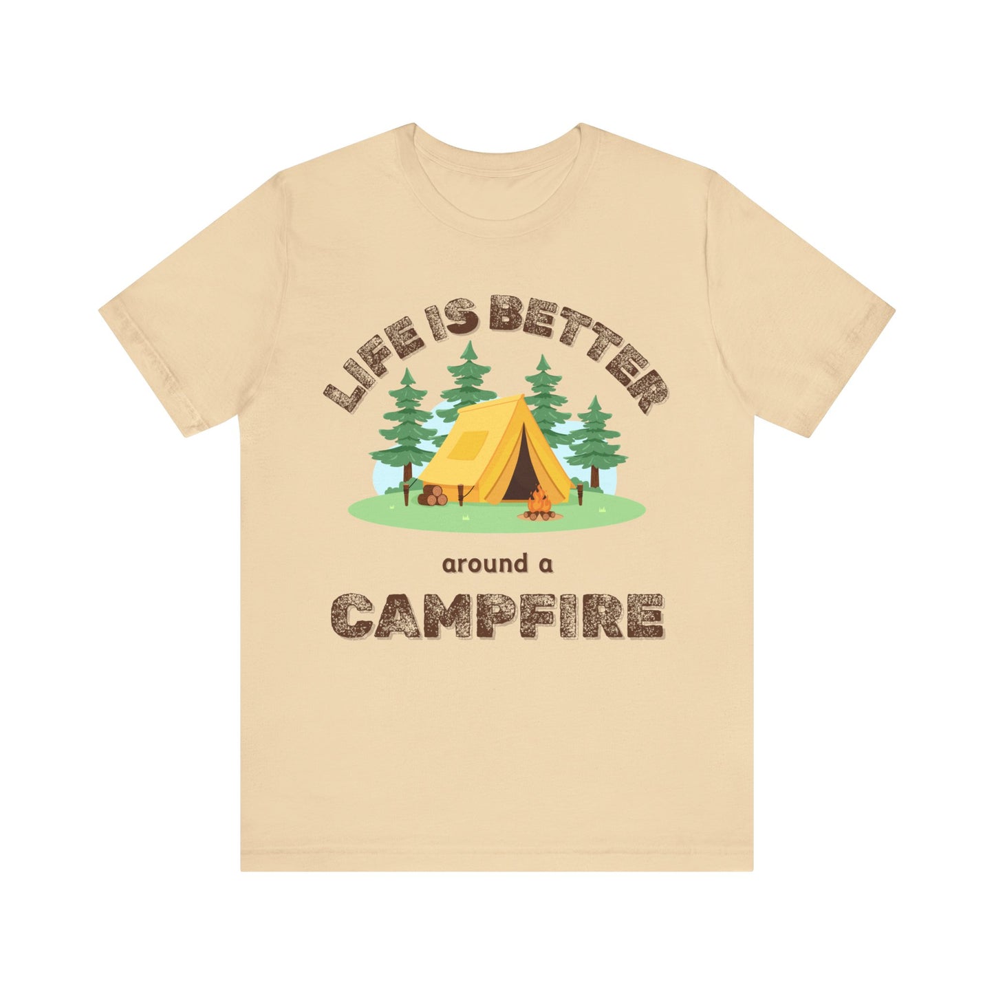 Life Is Better...Campfire Unisex Jersey Short Sleeve Tee