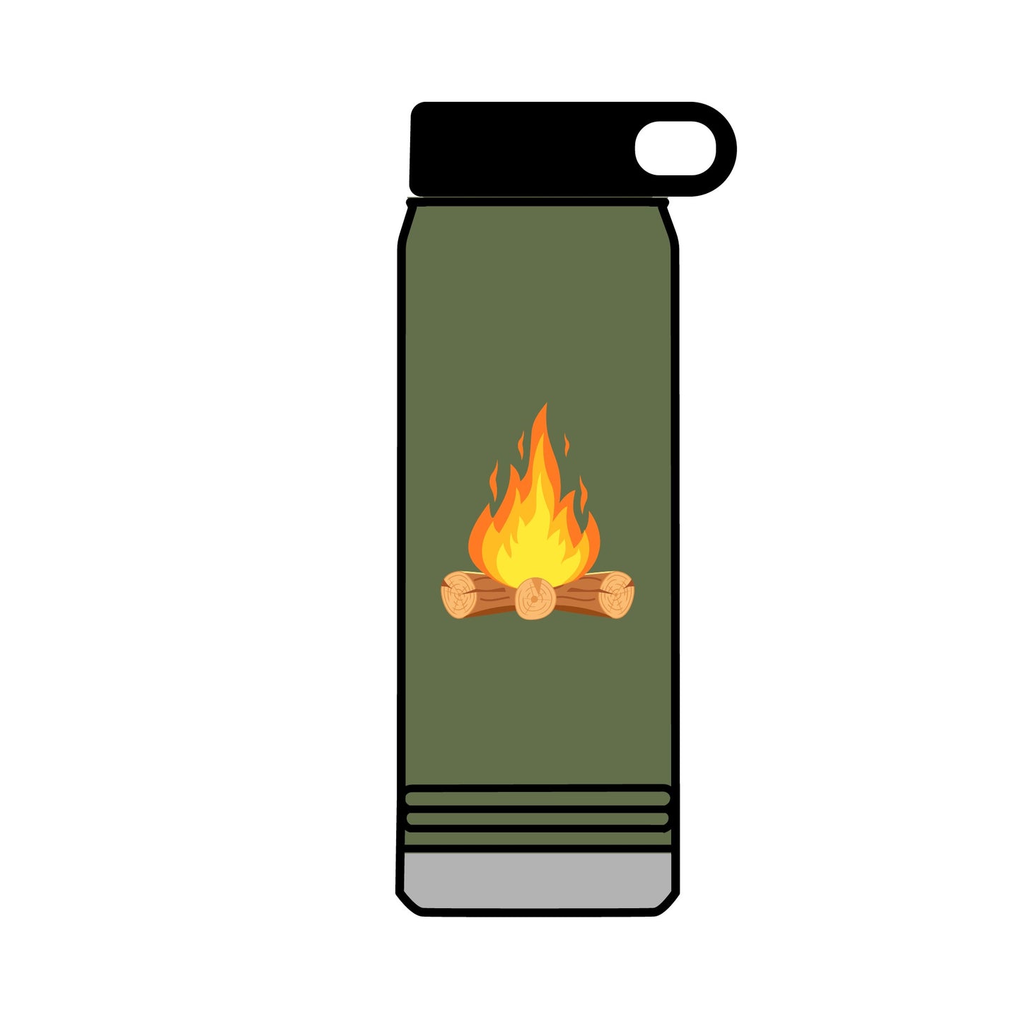 Life Is Better...Campfire Water Bottle, 32oz