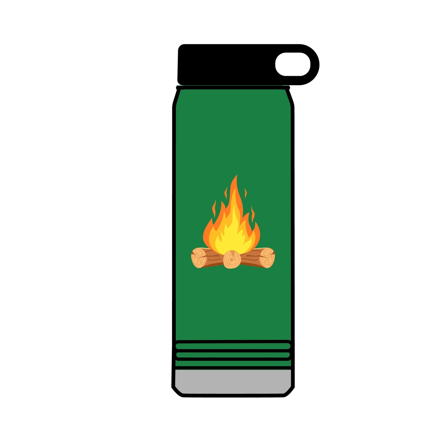 Life Is Better...Campfire Water Bottle, 32oz