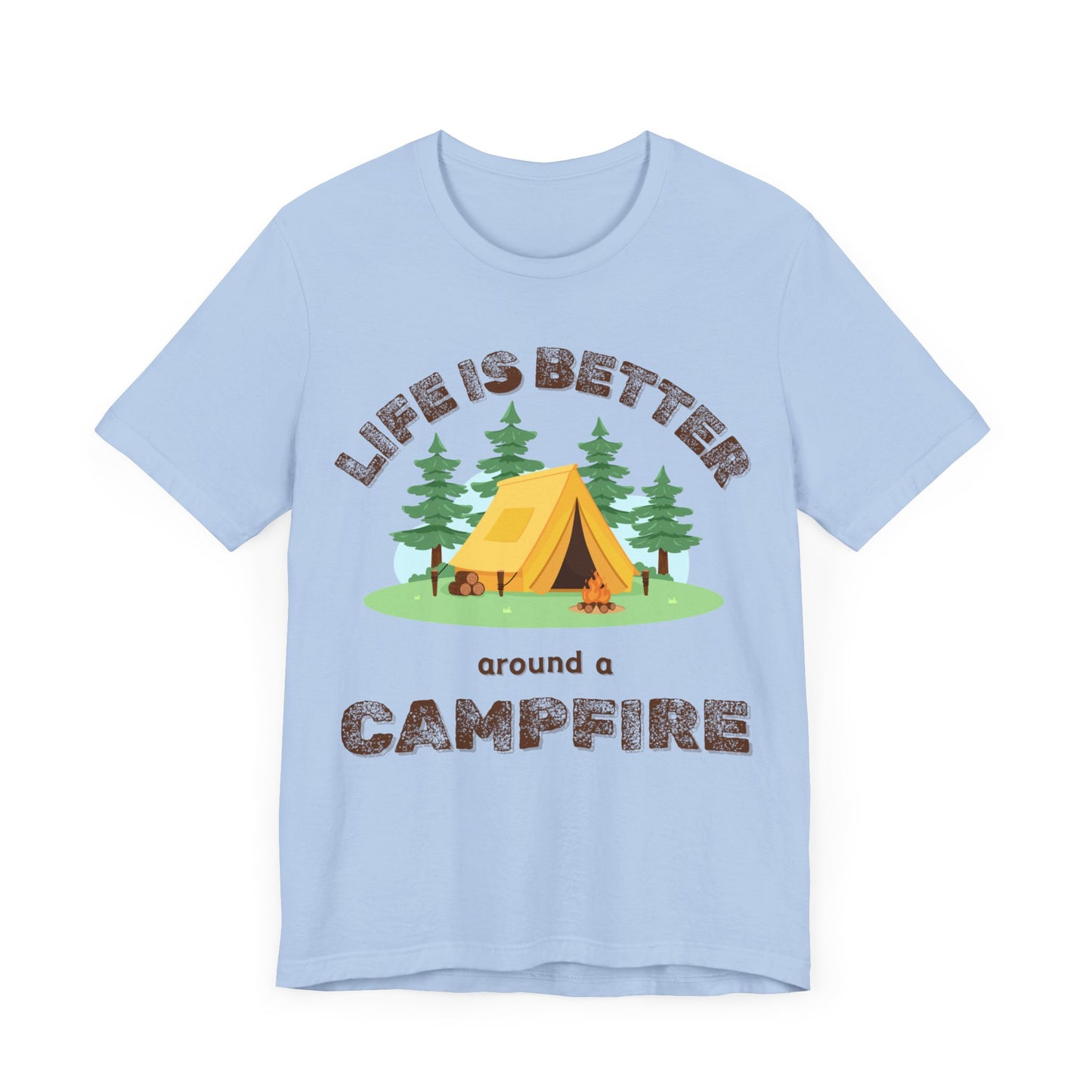 Life Is Better...Campfire Unisex Jersey Short Sleeve Tee