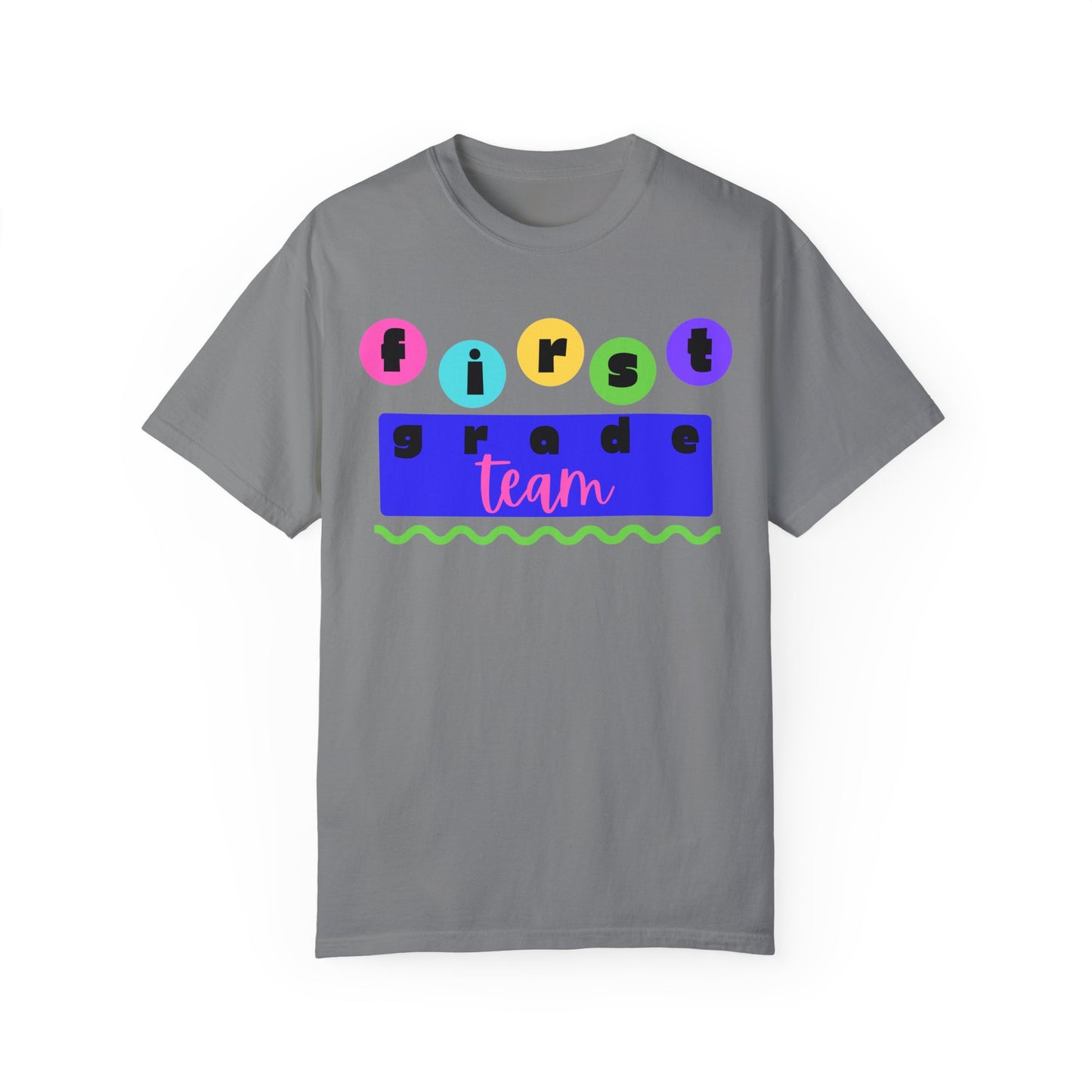 1st Grade Team Unisex Garment-Dyed T-shirt