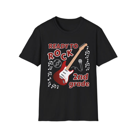 Ready to Rock 2nd Grade TEACHER Unisex Softstyle T-Shirt