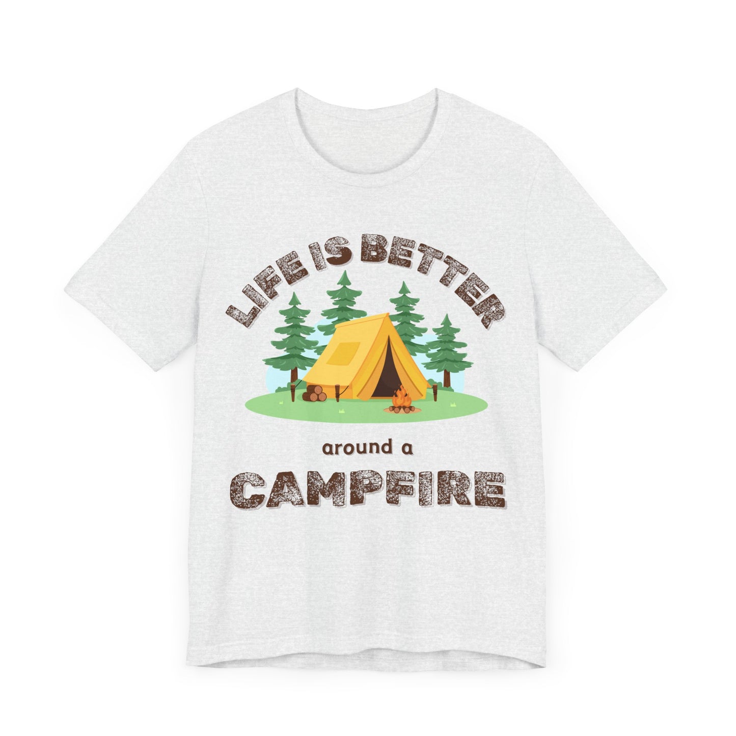 Life Is Better...Campfire Unisex Jersey Short Sleeve Tee