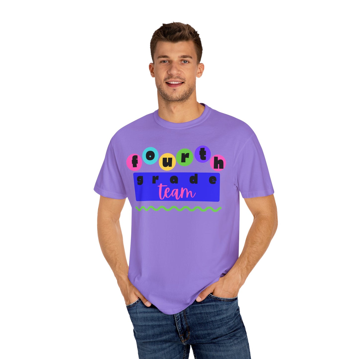 4th Grade Team Unisex Garment-Dyed T-shirt