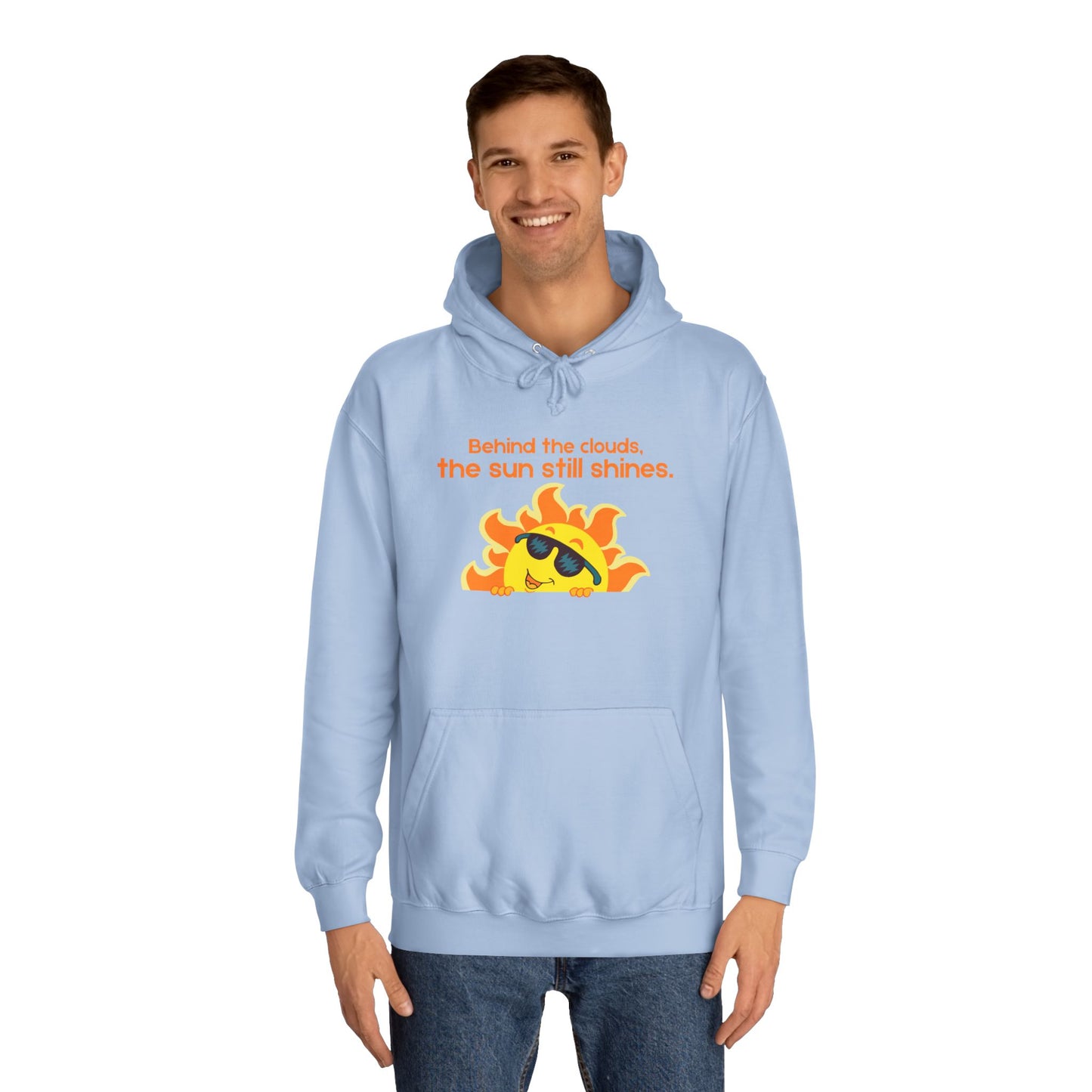 Behind the Clouds Unisex College Hoodie