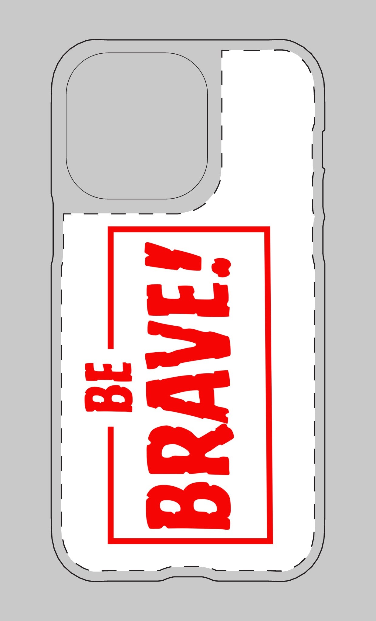 Be Brave (red ink) Tough Magnetic Cases