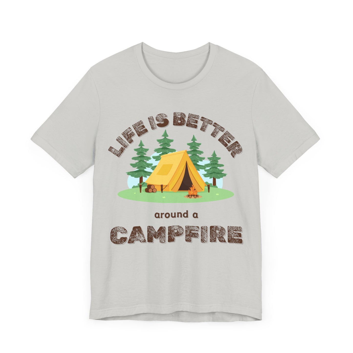 Life Is Better...Campfire Unisex Jersey Short Sleeve Tee