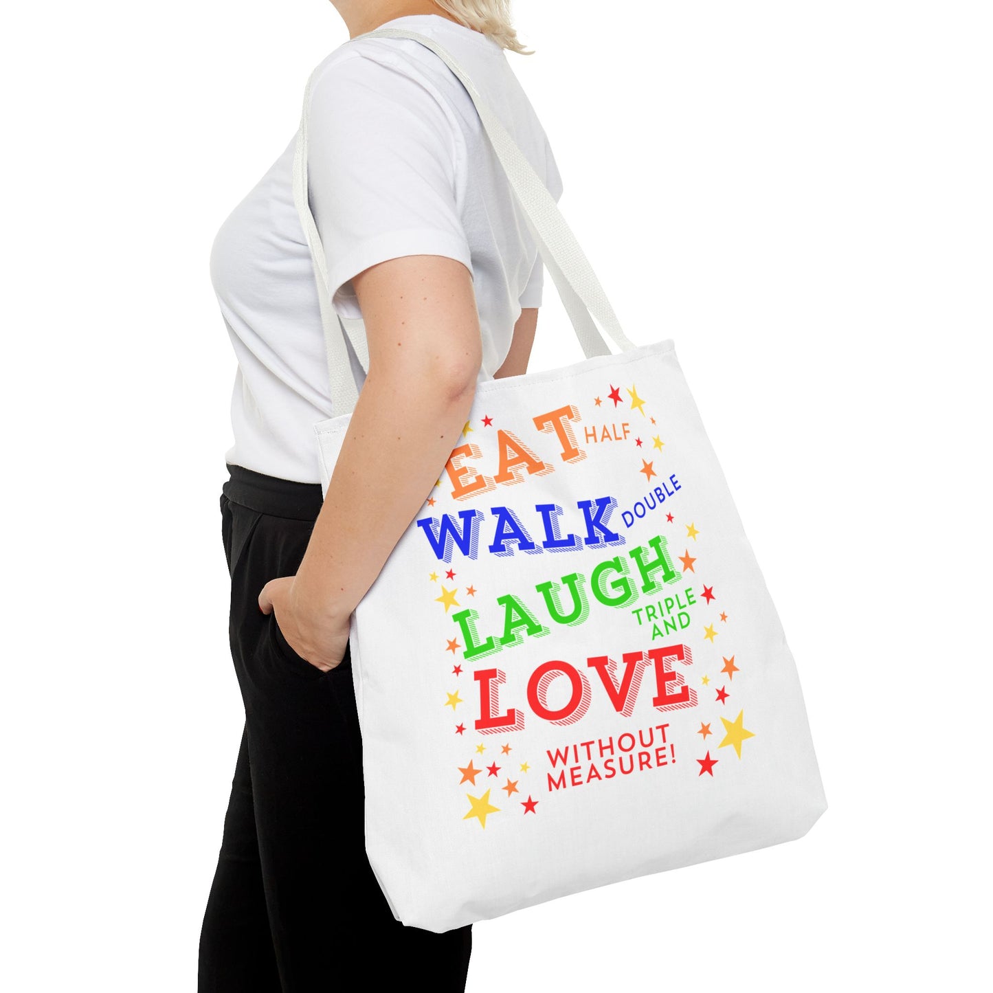 Eat Walk Laugh Love Tote Bag