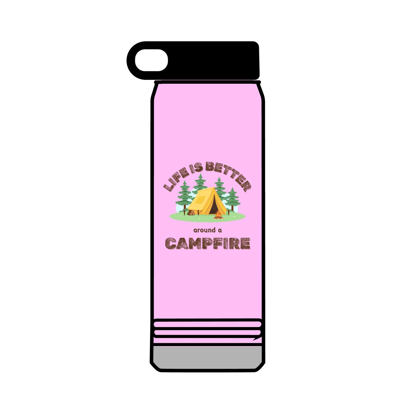 Life Is Better...Campfire Water Bottle, 32oz