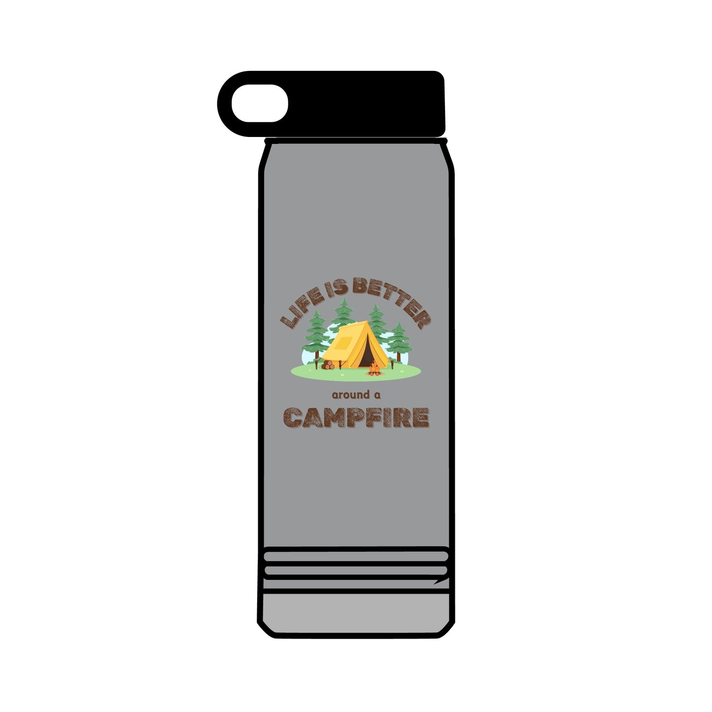 Life Is Better...Campfire Water Bottle, 32oz
