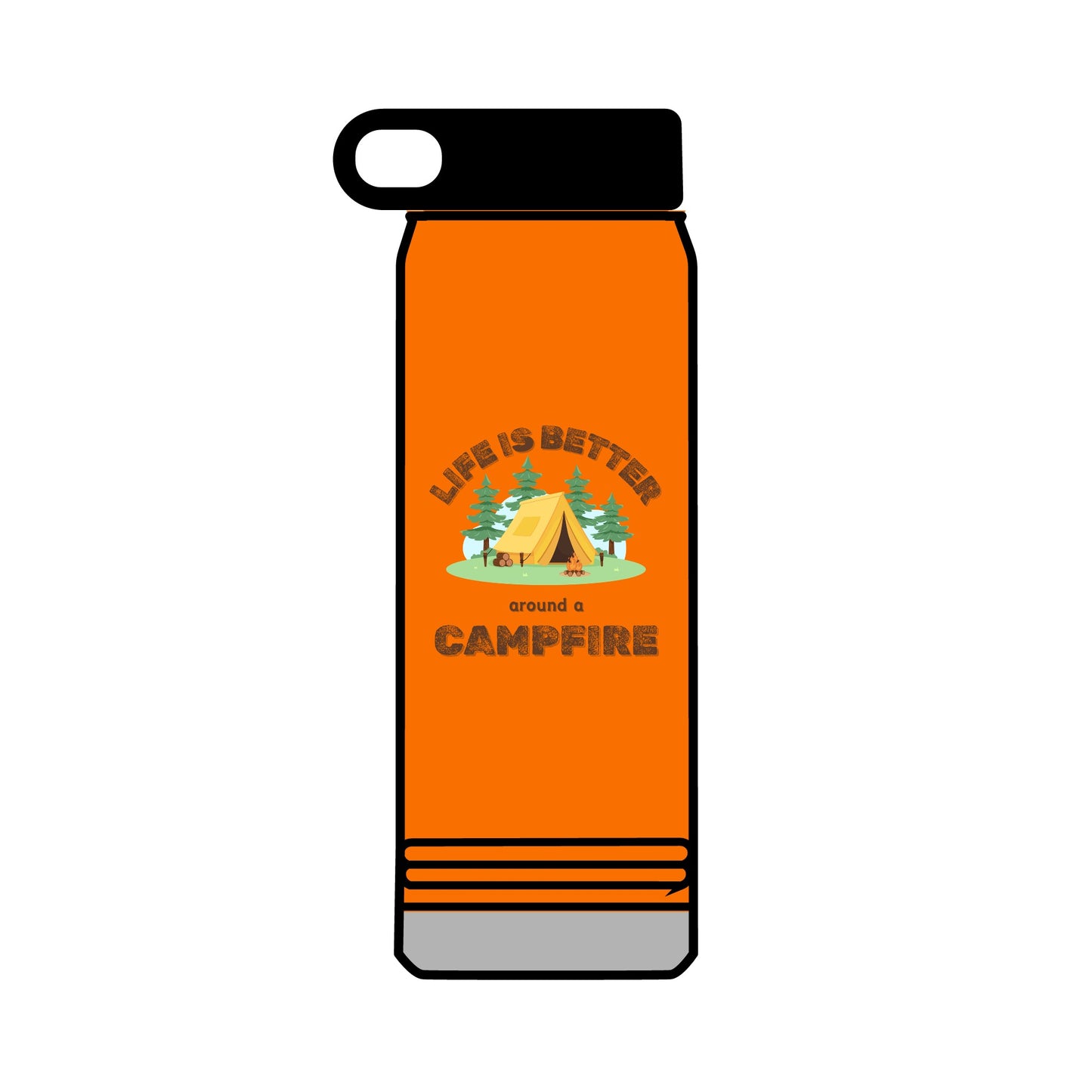Life Is Better...Campfire Water Bottle, 32oz
