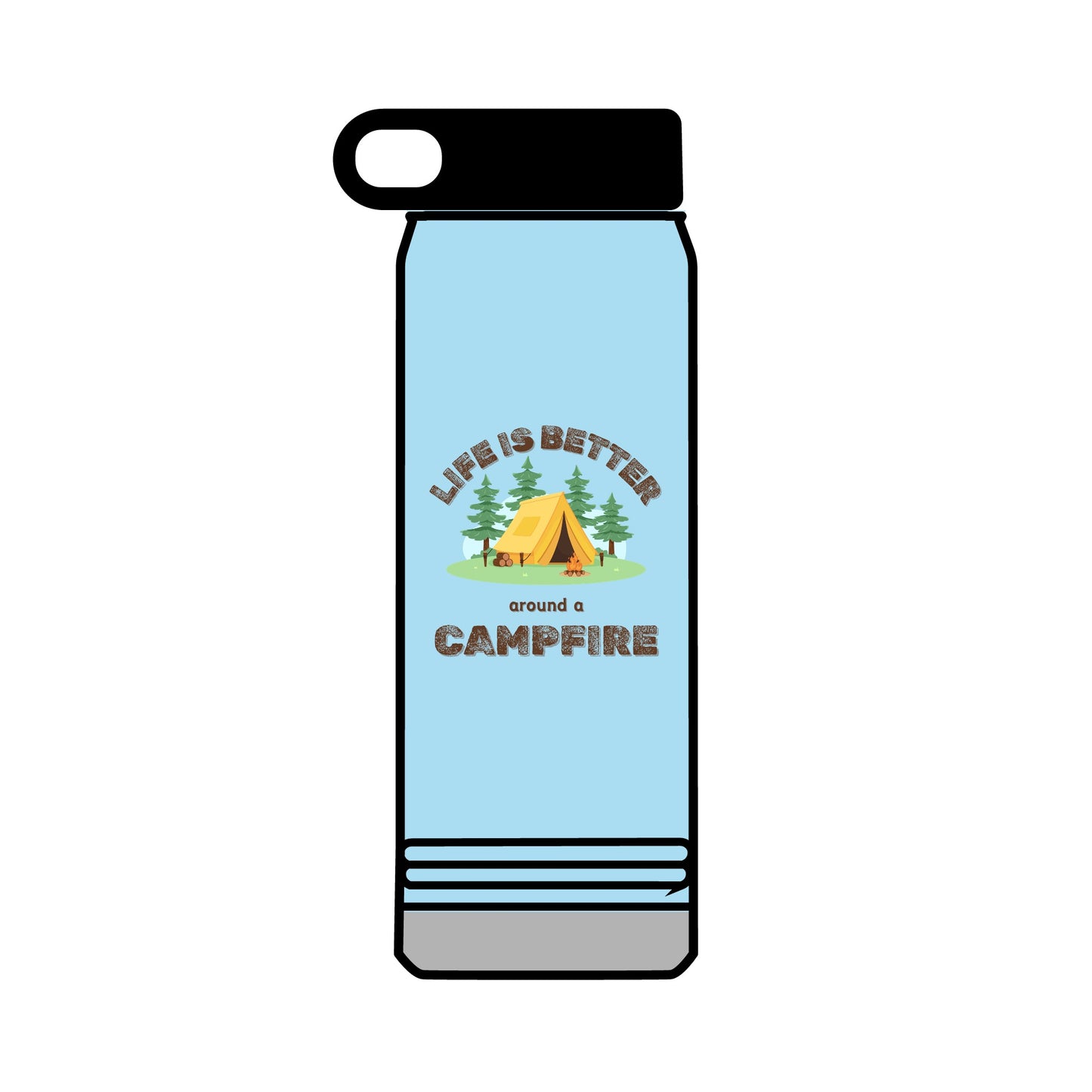 Life Is Better...Campfire Water Bottle, 32oz