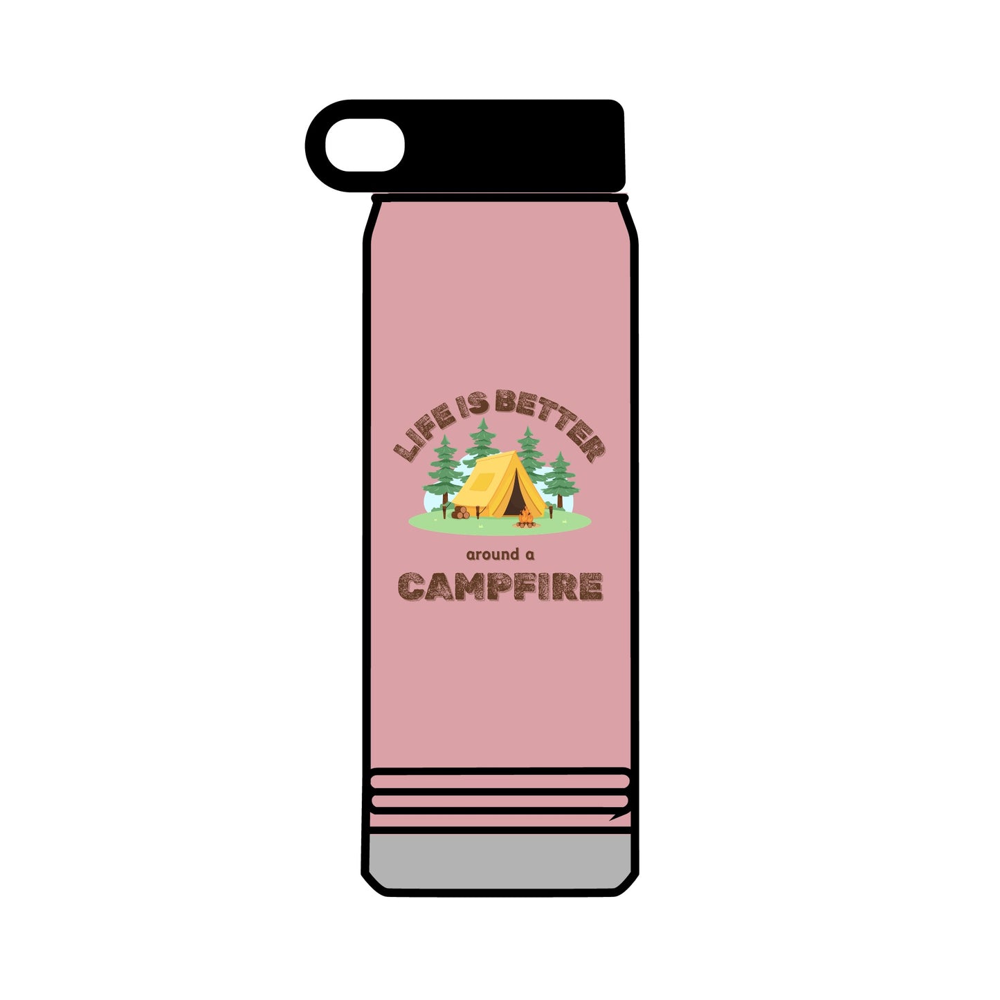 Life Is Better...Campfire Water Bottle, 32oz