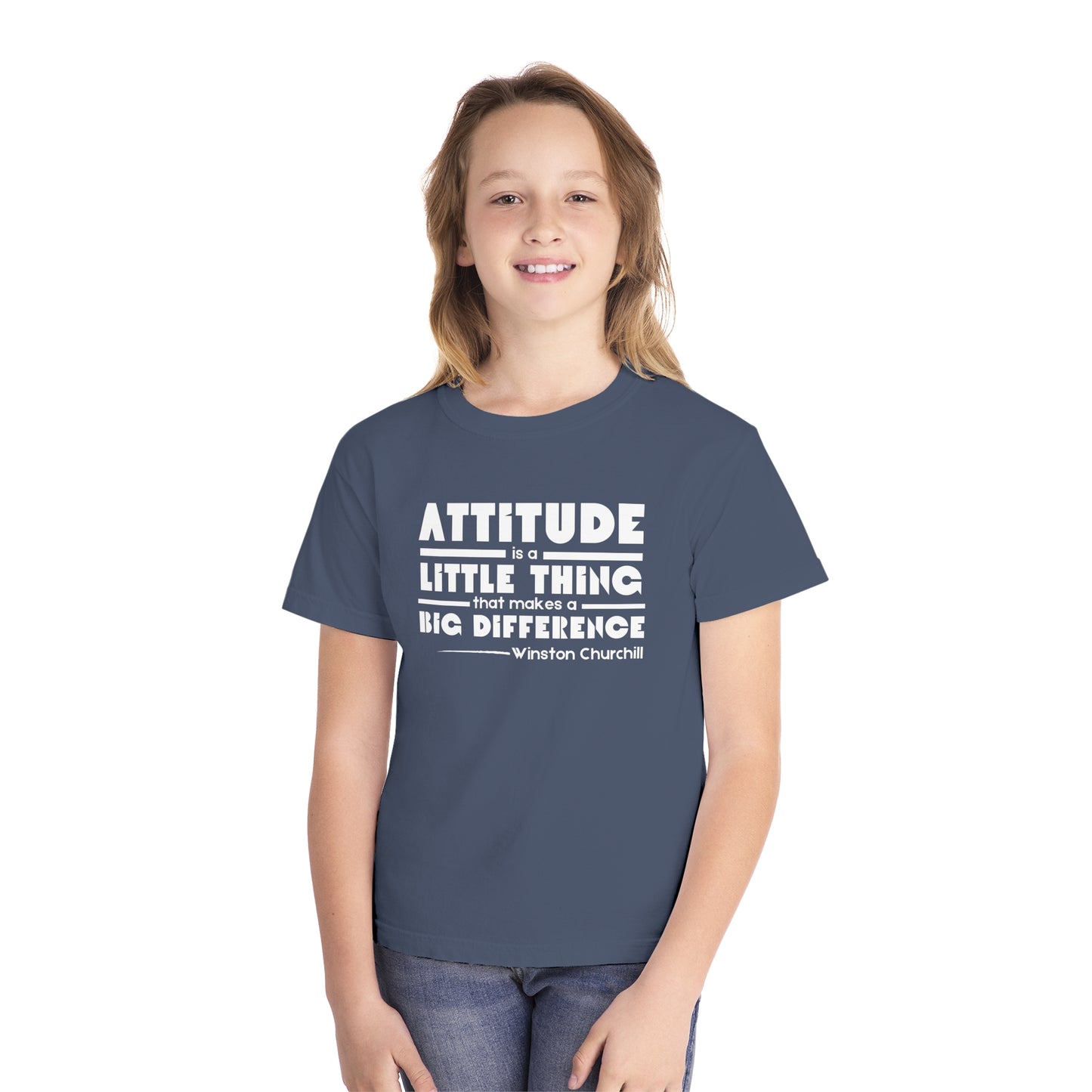 Attitude is a Little Things Youth Midweight Tee