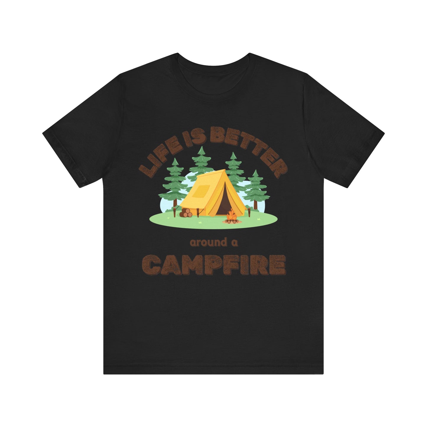 Life Is Better...Campfire Unisex Jersey Short Sleeve Tee