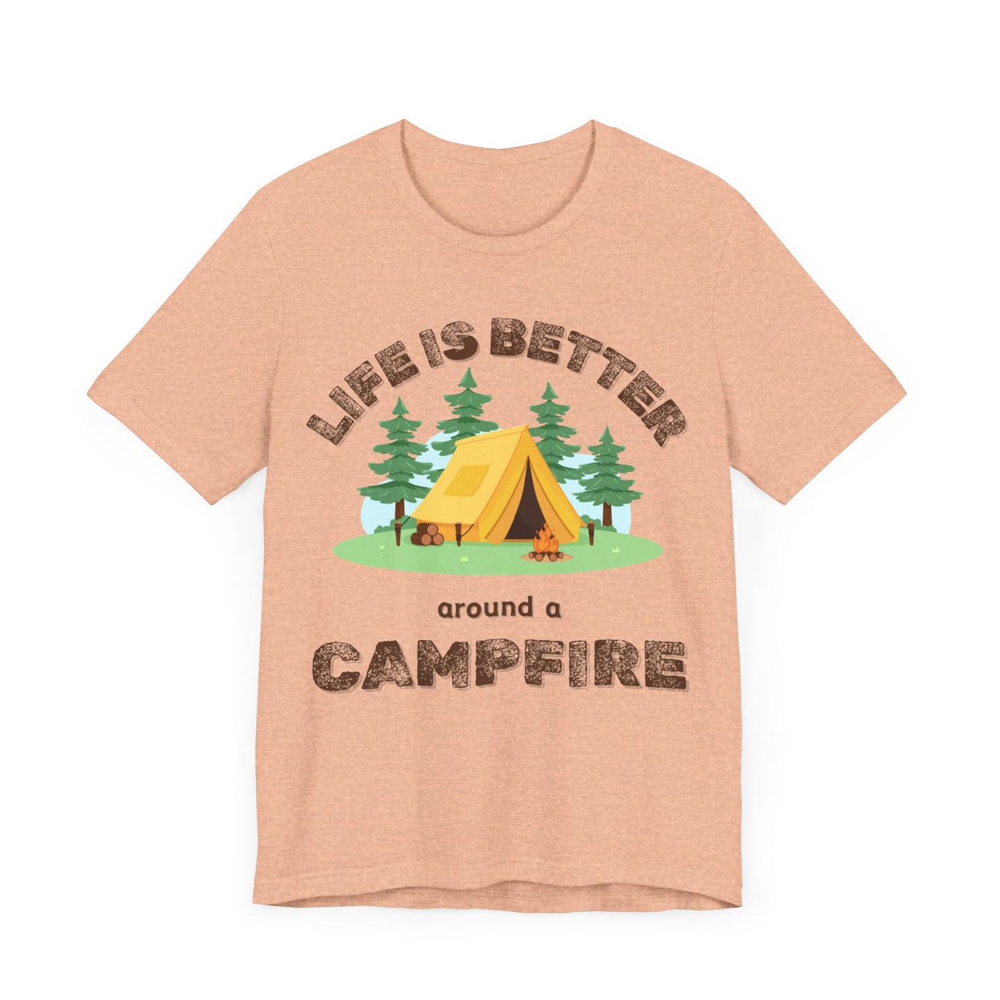 Life Is Better...Campfire Unisex Jersey Short Sleeve Tee