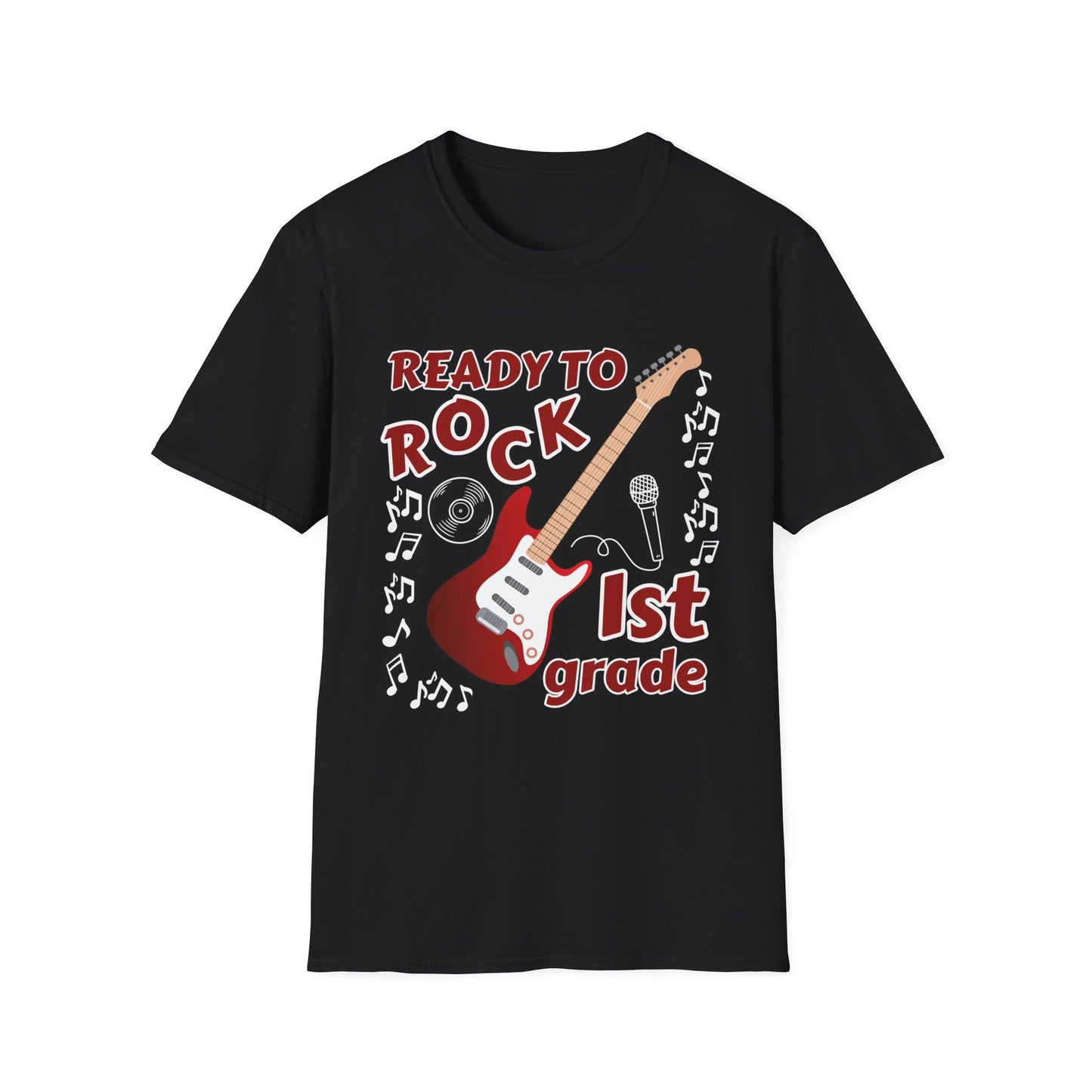 Ready to Rock 1st Grade TEACHER Unisex Softstyle T-Shirt