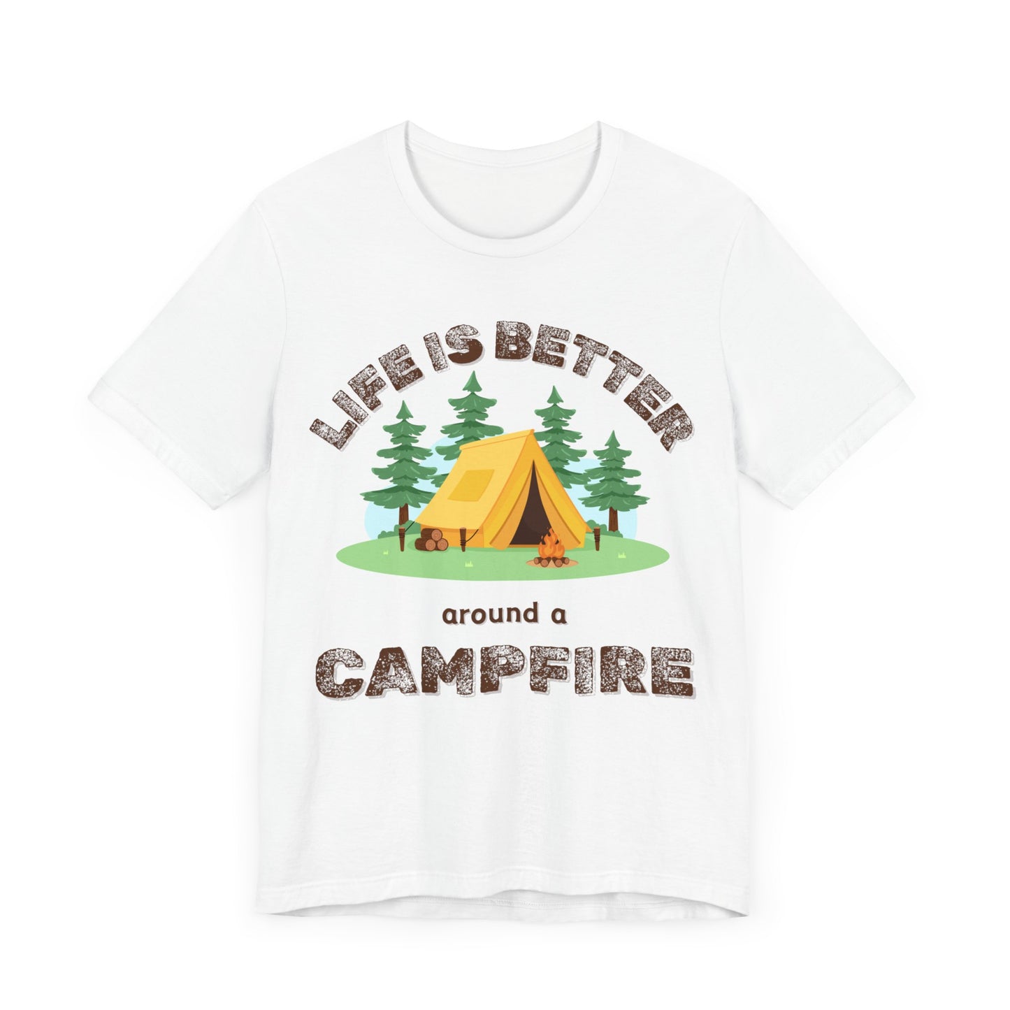 Life Is Better...Campfire Unisex Jersey Short Sleeve Tee