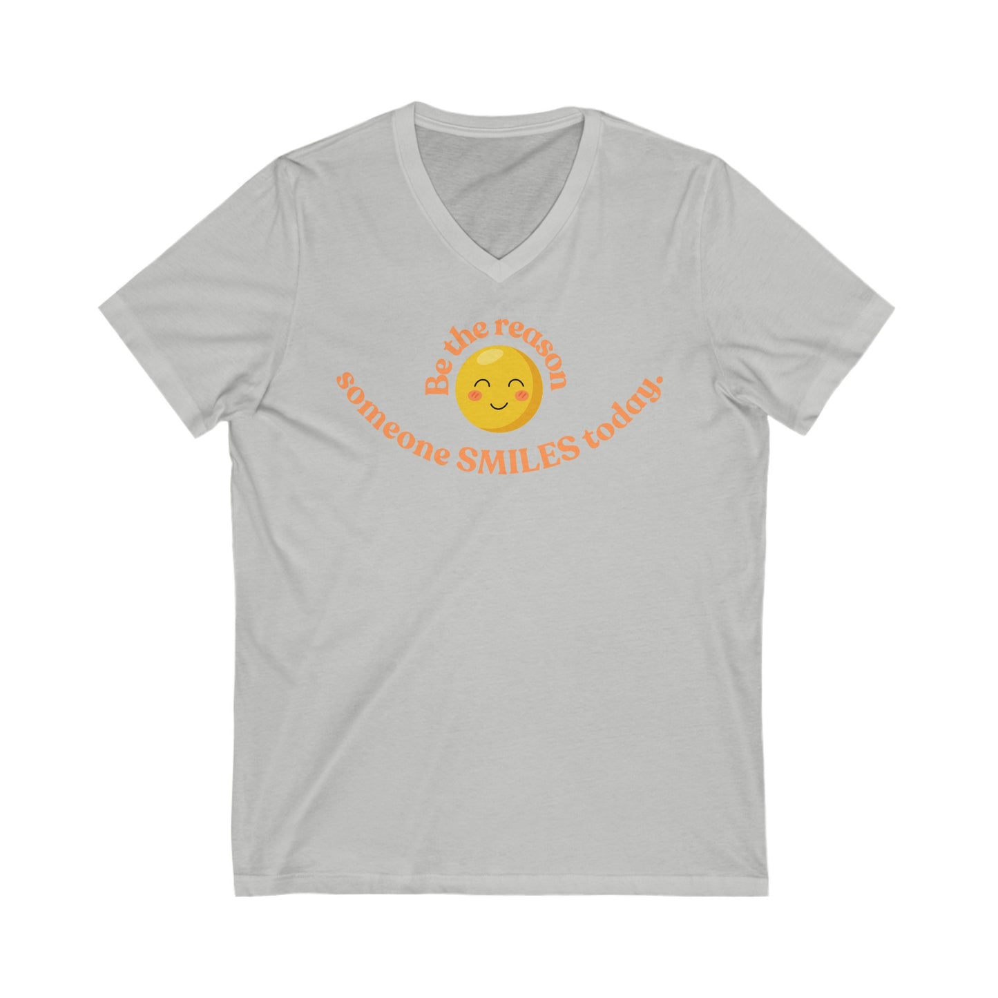 Be the Reason Smile Unisex Jersey Short Sleeve V-Neck Tee