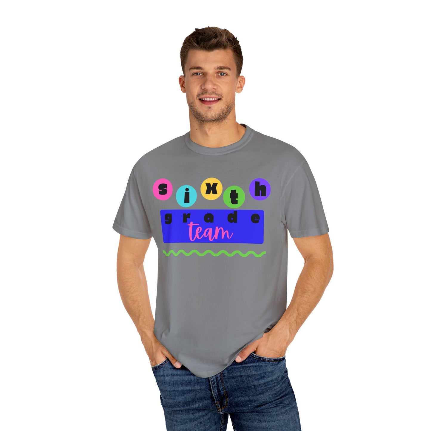 6th Grade Team Unisex Garment-Dyed T-shirt