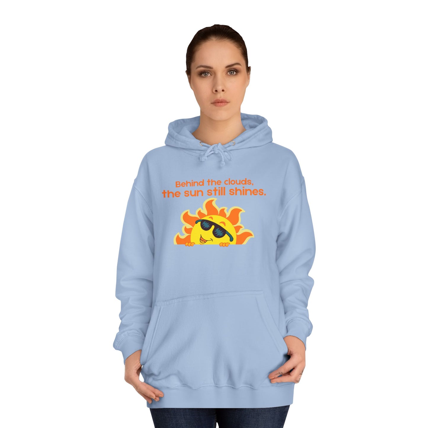 Behind the Clouds Unisex College Hoodie