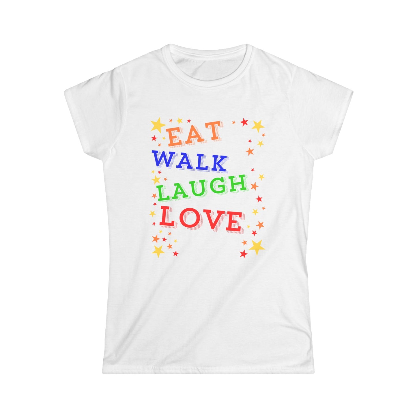 Eat Walk Laugh Love Women's Softstyle Tee