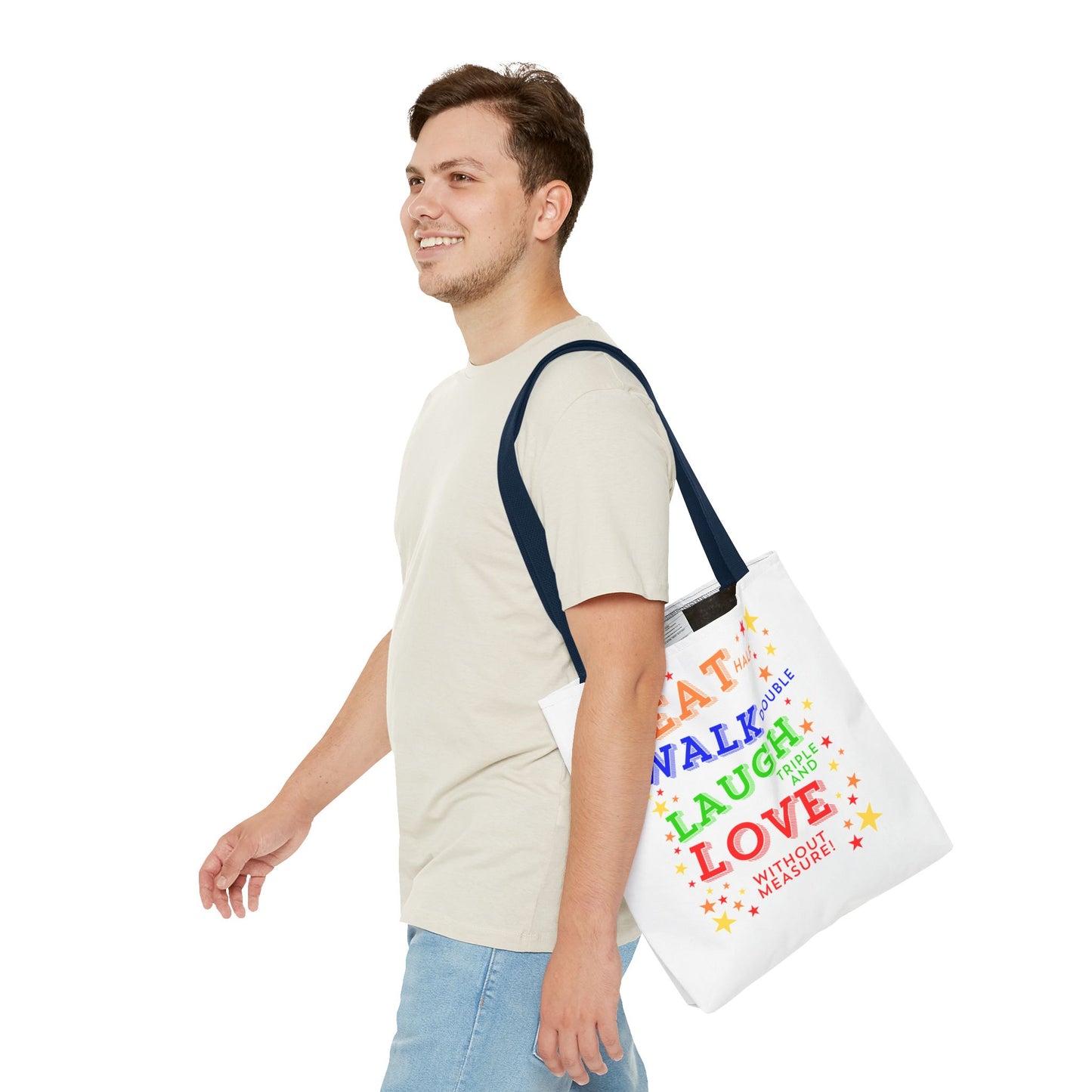 Eat Walk Laugh Love Tote Bag