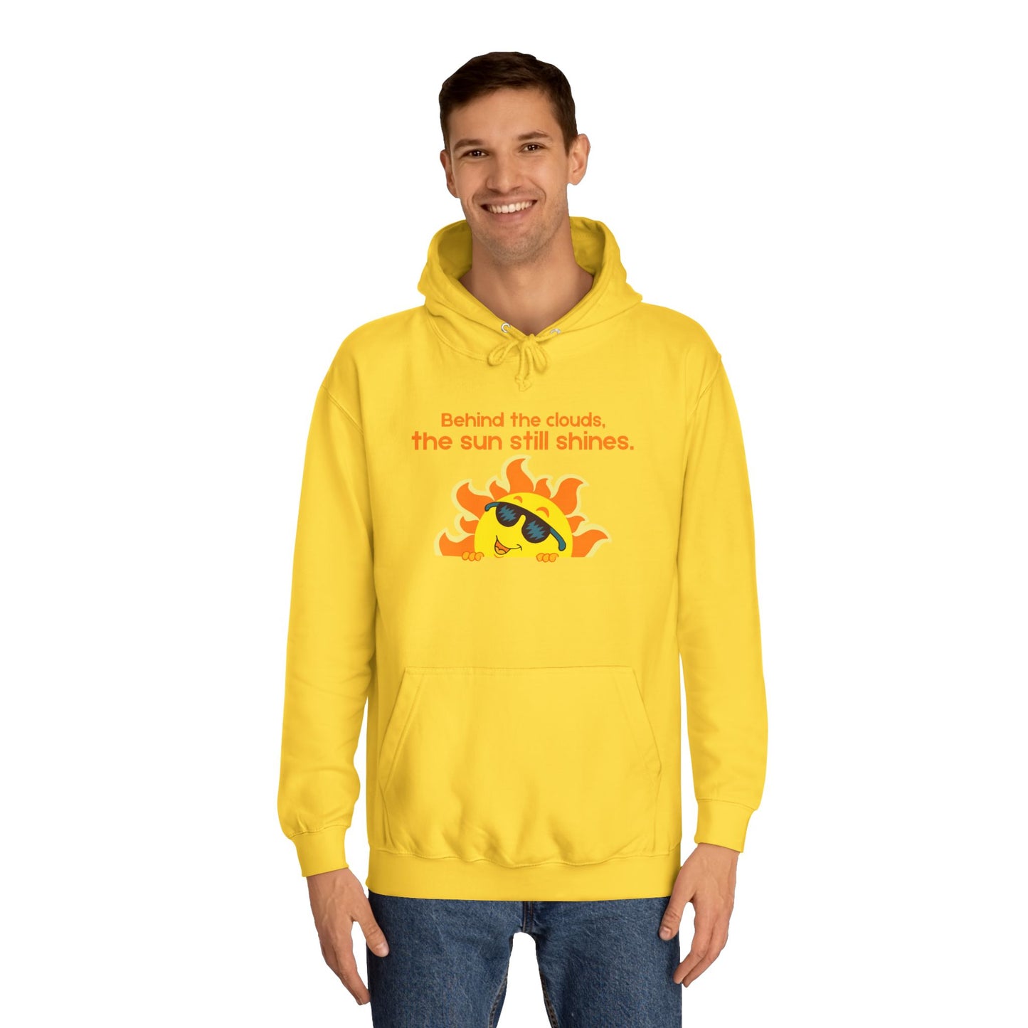 Behind the Clouds Unisex College Hoodie