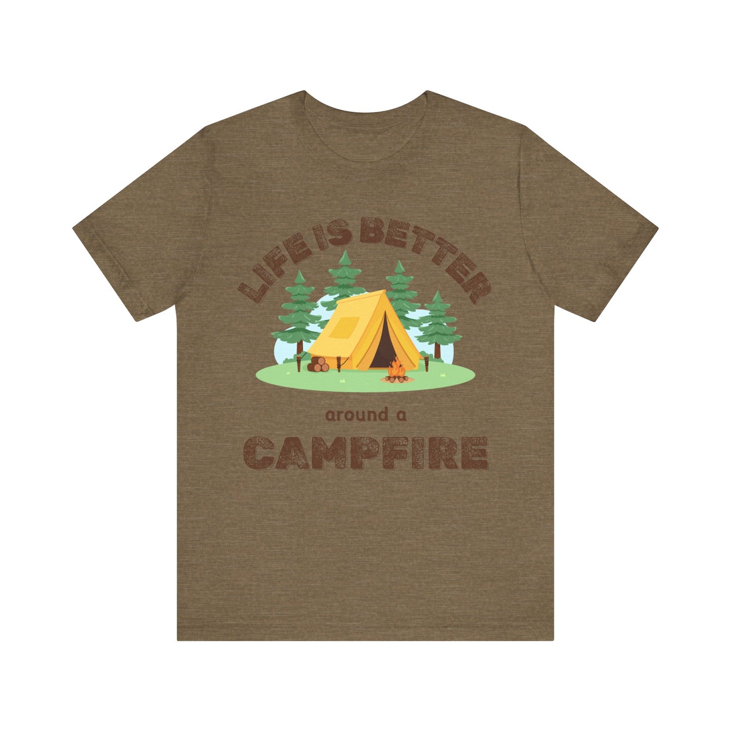 Life Is Better...Campfire Unisex Jersey Short Sleeve Tee