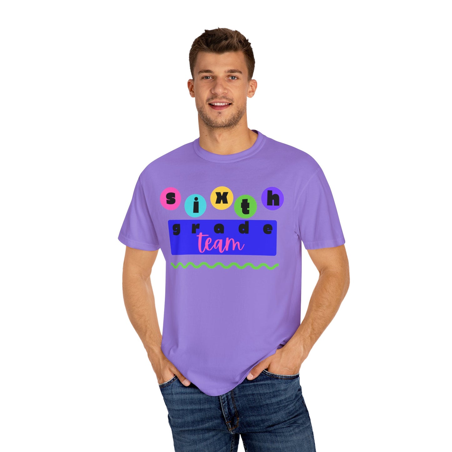 6th Grade Team Unisex Garment-Dyed T-shirt