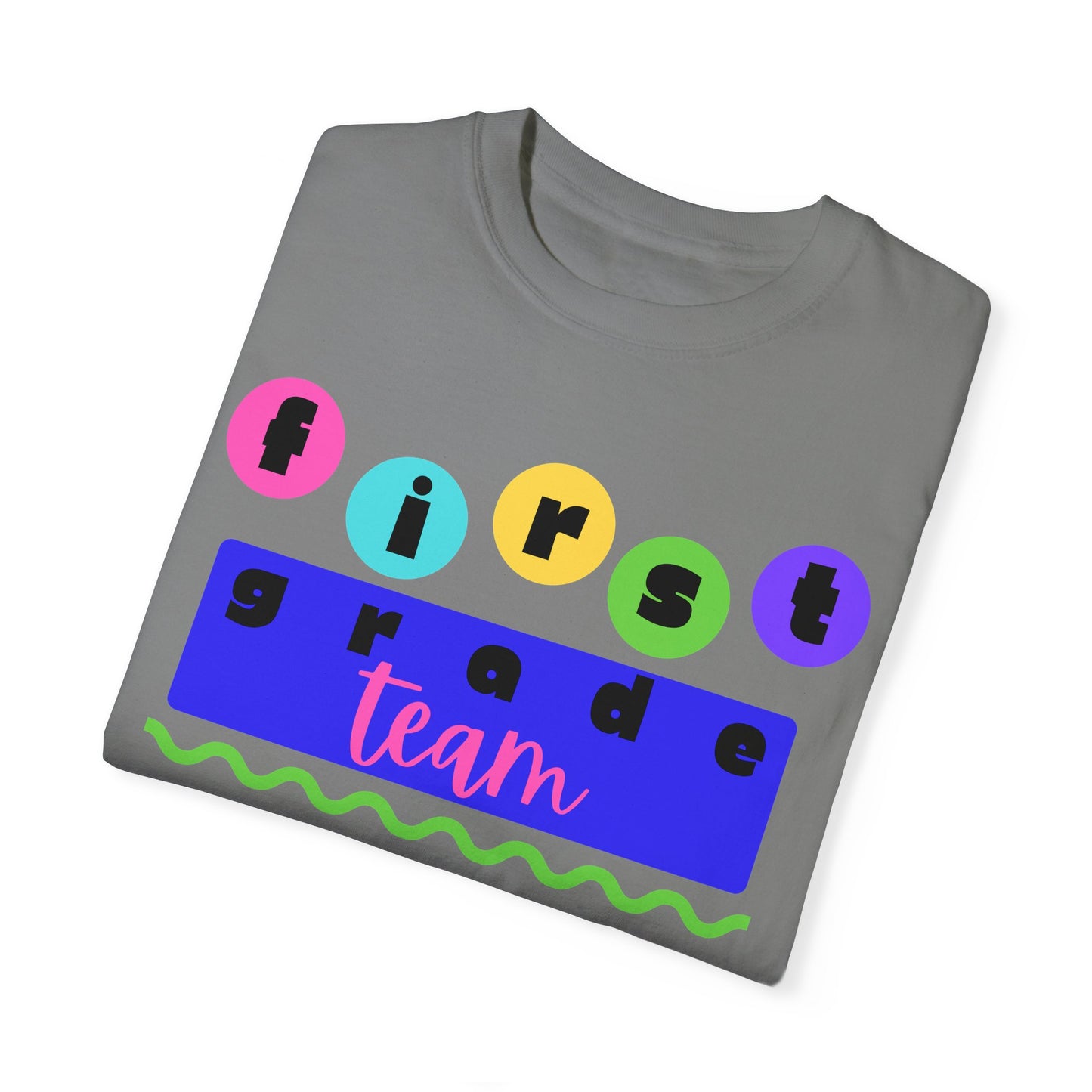 1st Grade Team Unisex Garment-Dyed T-shirt