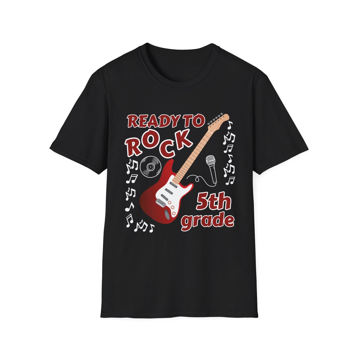 Ready to Rock 5th Grade TEACHER Unisex Softstyle T-Shirt