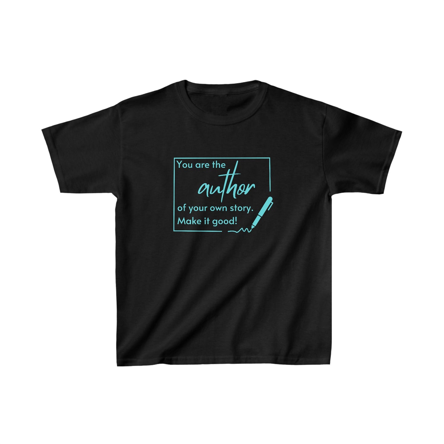 You Are the Author (teal ink) Kids Heavy Cotton™ Tee