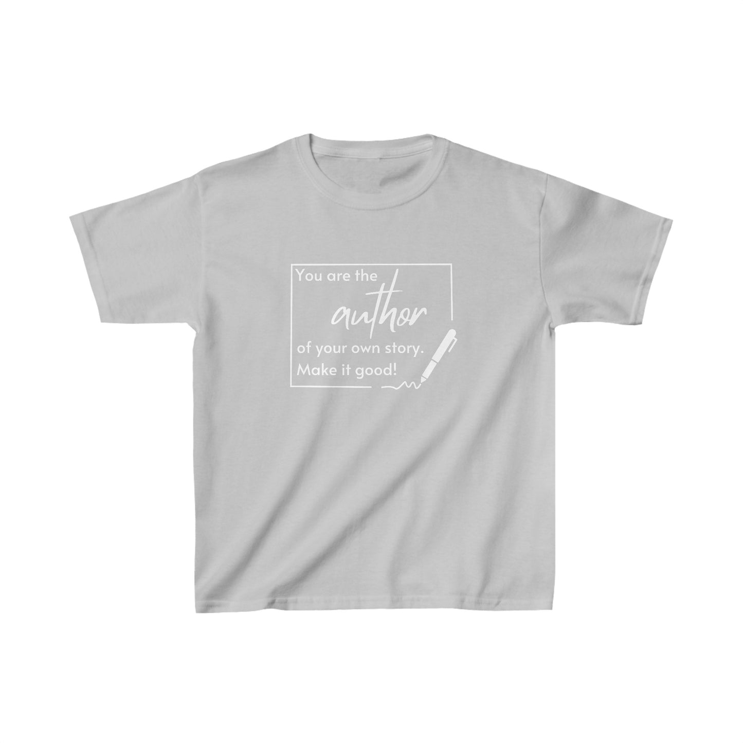 You Are the Author (white ink) Kids Heavy Cotton™ Tee