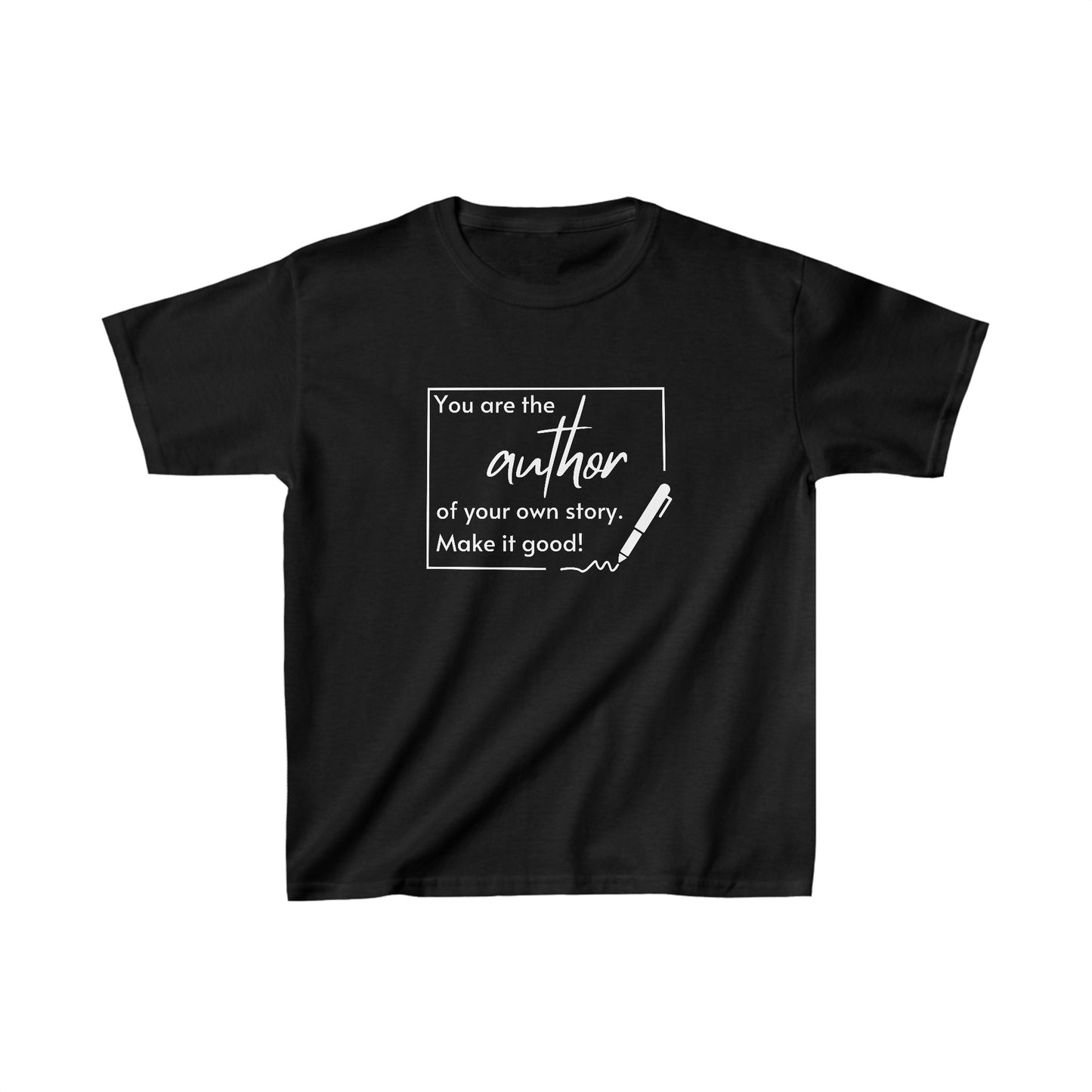 You Are the Author (white ink) Kids Heavy Cotton™ Tee