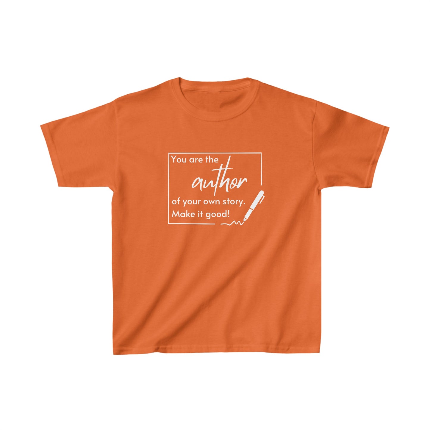 You Are the Author (white ink) Kids Heavy Cotton™ Tee