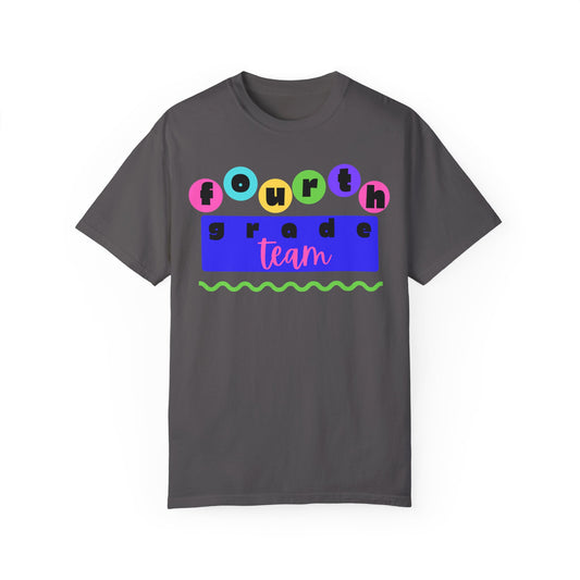 4th Grade Team Unisex Garment-Dyed T-shirt