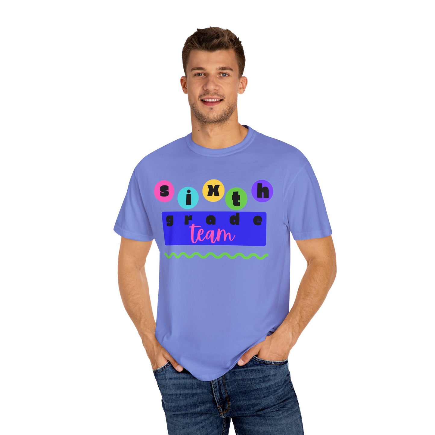 6th Grade Team Unisex Garment-Dyed T-shirt