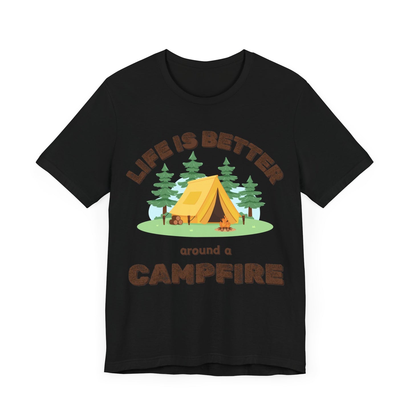 Life Is Better...Campfire Unisex Jersey Short Sleeve Tee