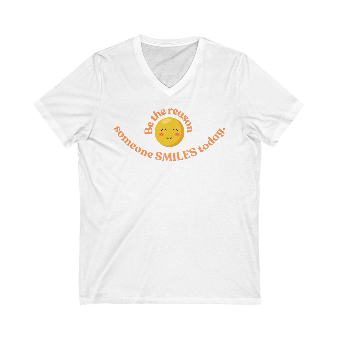 Be the Reason Smile Unisex Jersey Short Sleeve V-Neck Tee