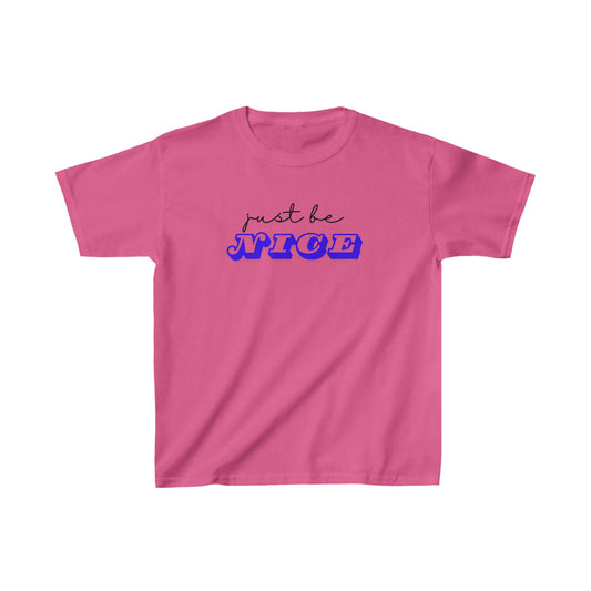 Just Be Nice (#1) Kids Heavy Cotton™ Tee