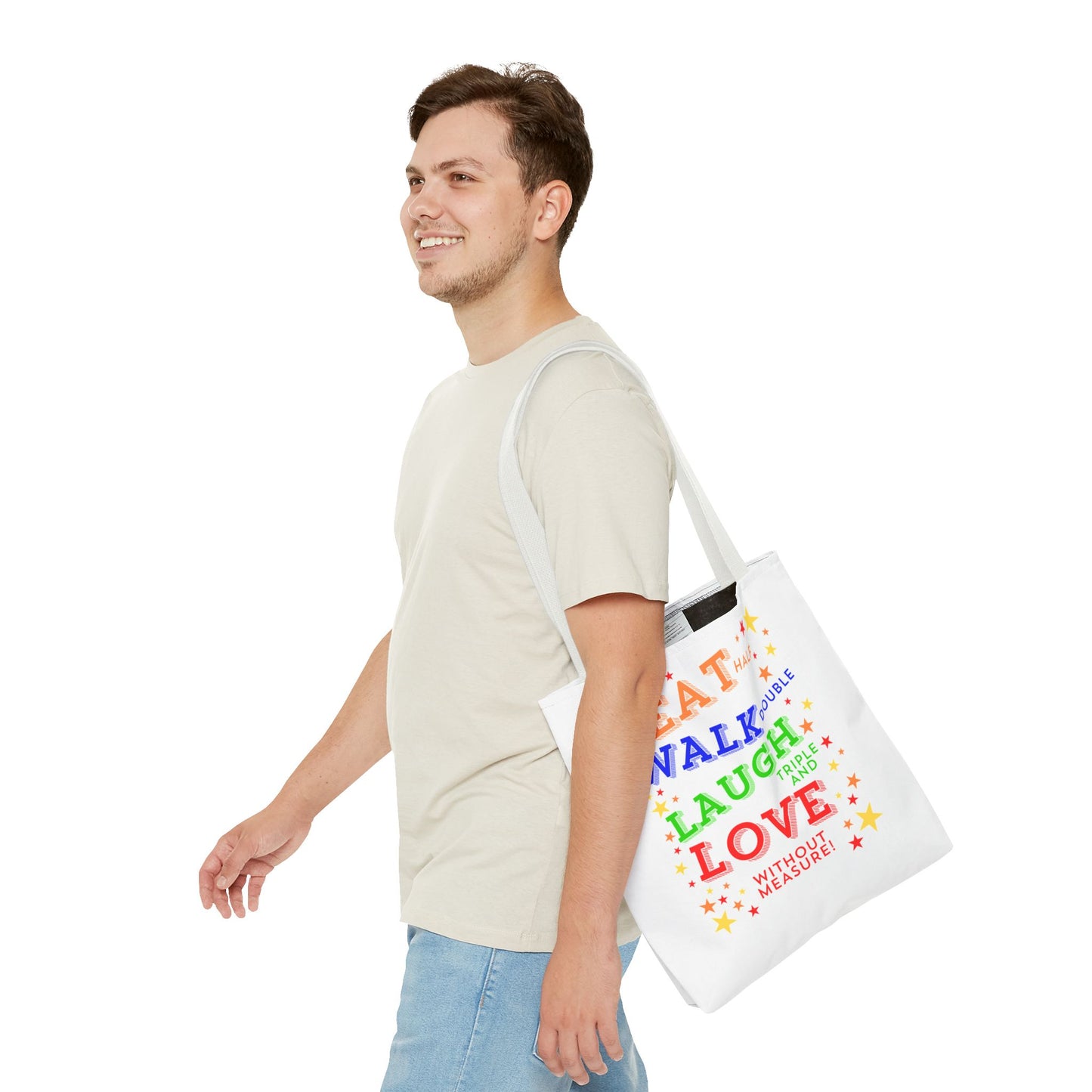 Eat Walk Laugh Love Tote Bag